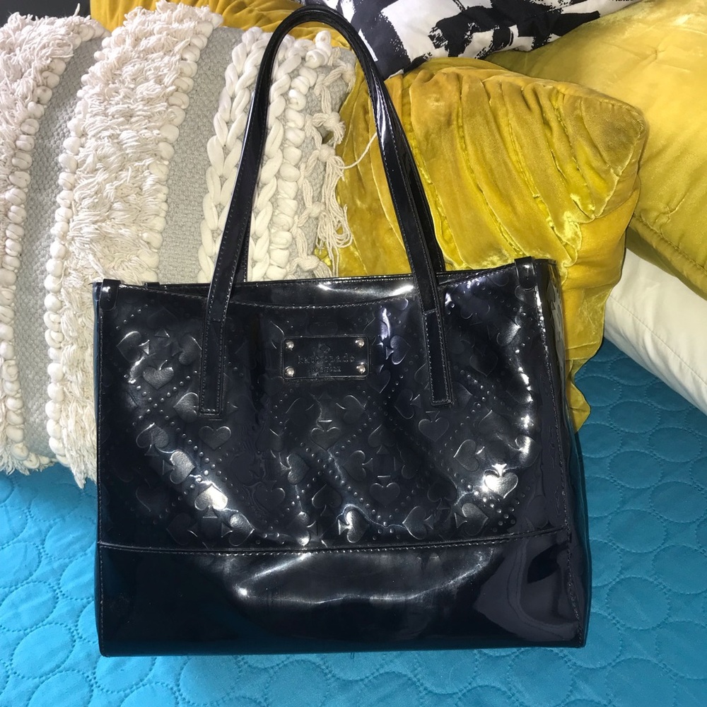 Kate Spade Black Patent Tote Bag